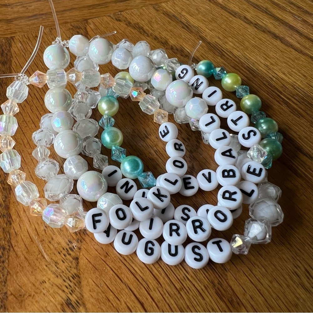 5 Taylor Swift Folklore Album Friendship Bracelets for ERAS Tour